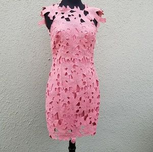 NWT Glamorous Crotchet Lace Open Back Dress